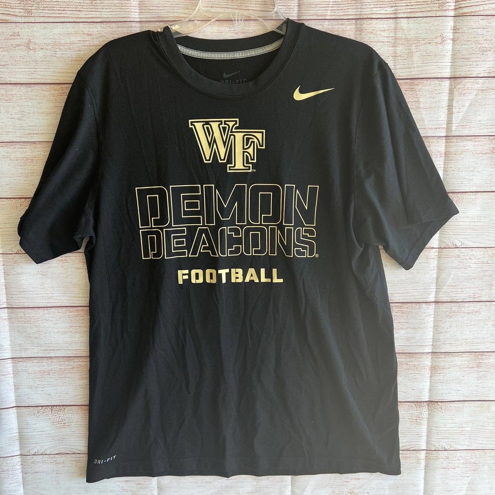 Nike dry fit mens Wake Forest Football shirt Sz large